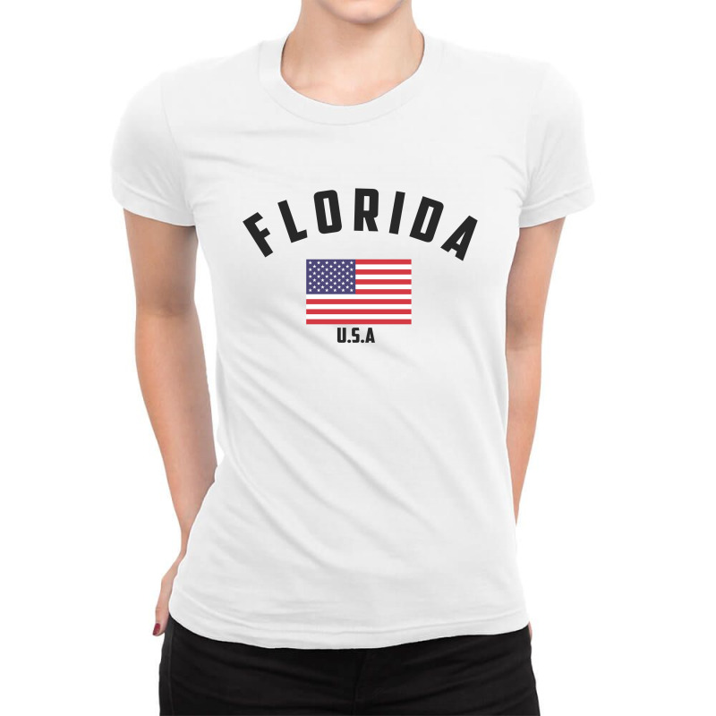 Florida Ladies Fitted T-Shirt by Chris Ceconello | Artistshot