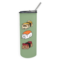 Sushi Persian Cat Skinny Tumbler | Artistshot