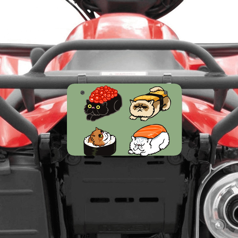 Sushi Persian Cat Atv License Plate | Artistshot