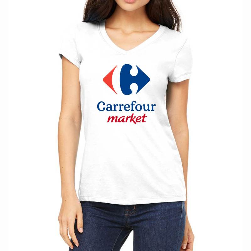 Carrefour Women's V-Neck T-Shirt by SUEB | Artistshot