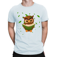 Owl Reading A Book T-shirt | Artistshot