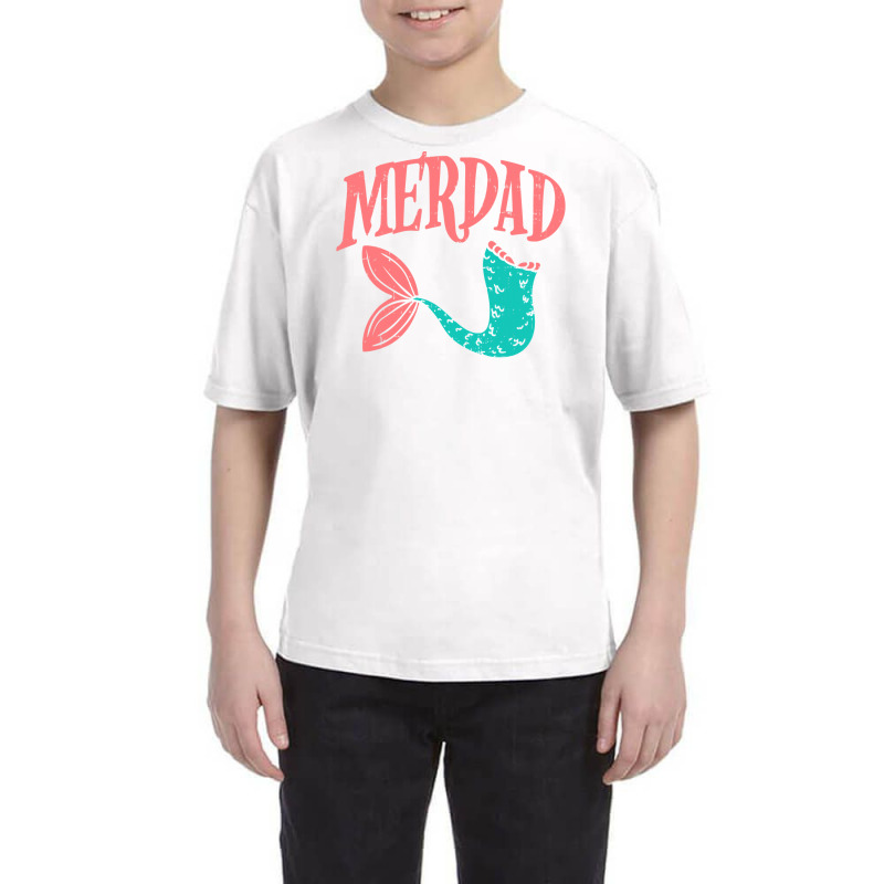 Merdad Fish Tail Funny Dad Mermaid Family Matching Men Gift Youth Tee | Artistshot