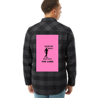 Exercise Daily   Walk With The Lord   Womens Version Flannel Shirt | Artistshot