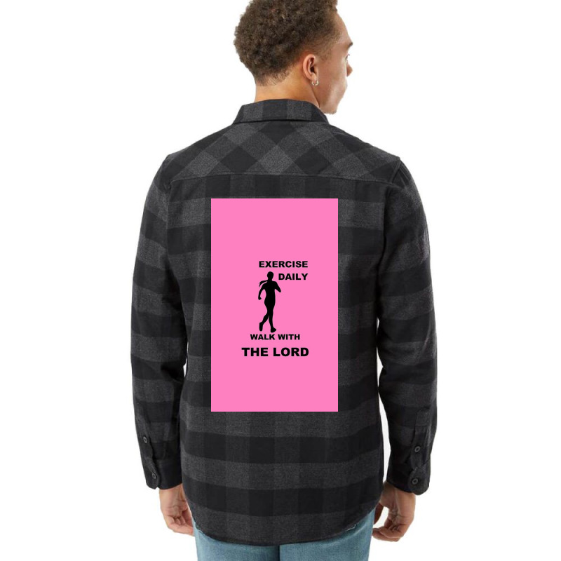 Exercise Daily   Walk With The Lord   Womens Version Flannel Shirt | Artistshot