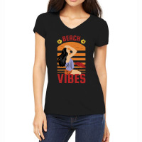 Beach Vibes Women's V-neck T-shirt | Artistshot