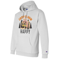 Camp Is How You Stay Happy Champion Hoodie | Artistshot