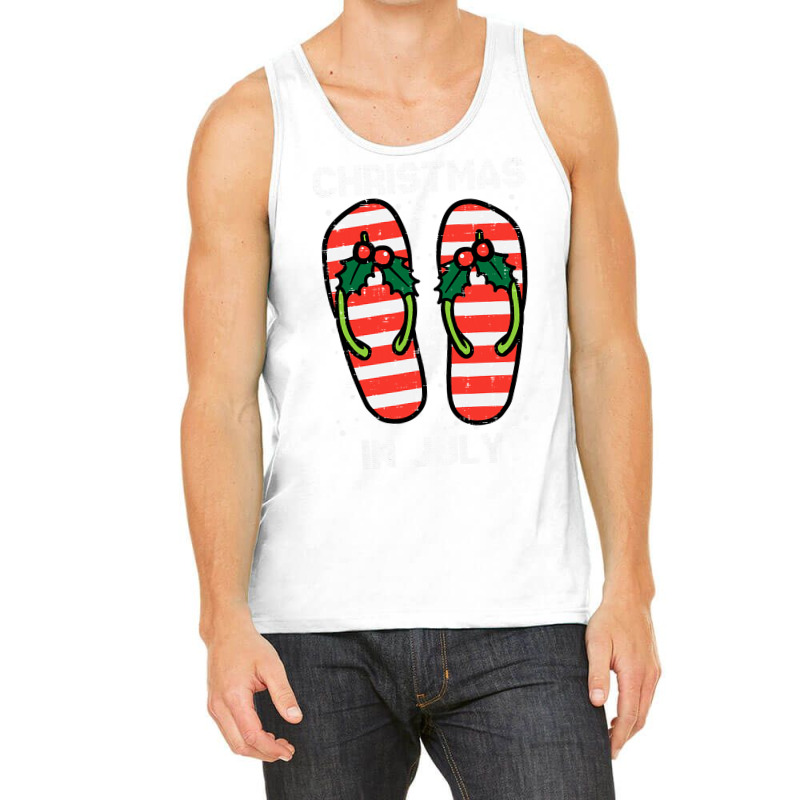 Mistletoe Flip Flops Christmas In Jully Summer Xmas Women Tank Top | Artistshot