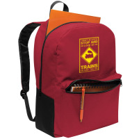 I Don't Always Stop And Look At Trains Conductor Lover Backpack | Artistshot