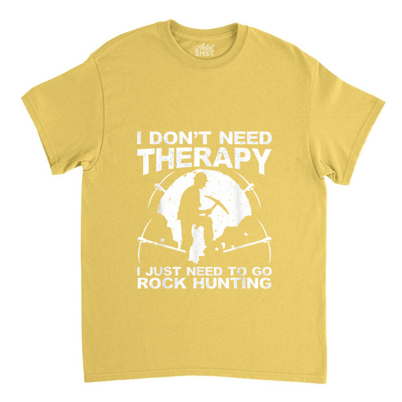 Funny Rock Hunting For Men Women Rock Collecting Geologist Classic T-shirt by retrastar | Artistshot