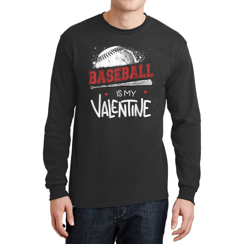 Happy Valentines Day 2020 Baseball Is My Valentine Long Sleeve Shirts | Artistshot