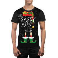 Sassy Aunt Elf Family Matching Christmas Group Funny Pajama Gift Graphic T-shirt | Artistshot