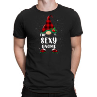 Sexy Gnome Buffalo Plaid Matching Family Christmas Pajama T-shirt | Artistshot