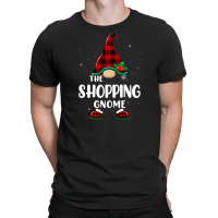 Shopping Gnome Buffalo Plaid Matching Family Christmas Pajama T-shirt | Artistshot