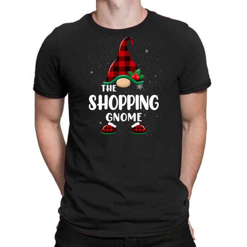 Shopping Gnome Buffalo Plaid Matching Family Christmas Pajama T-shirt | Artistshot