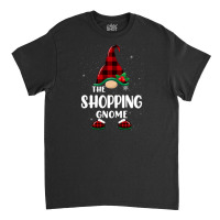 Shopping Gnome Buffalo Plaid Matching Family Christmas Pajama Classic T-shirt | Artistshot