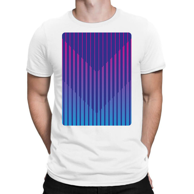 Colorful Vertical Stripes Abstract Pattern T-shirt | Artistshot