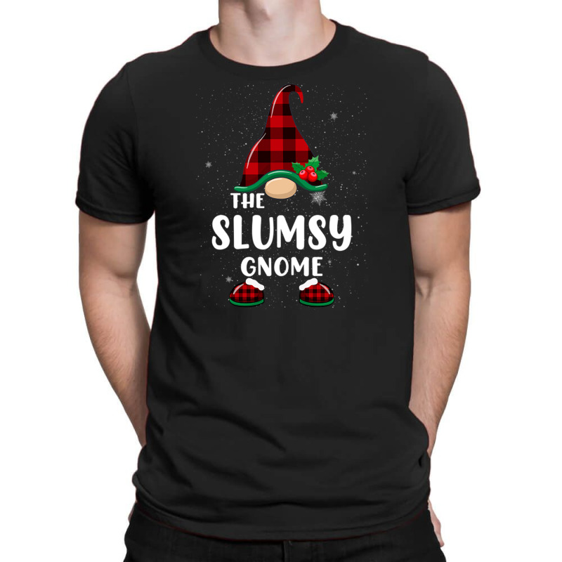 Slumsy Gnome Buffalo Plaid Matching Family Christmas Pajama Funny Gift T-shirt | Artistshot