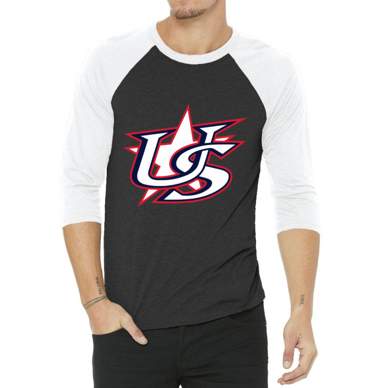 Usa Baseball 3/4 Sleeve Shirt by Jill P | Artistshot