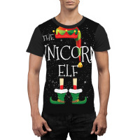 Unicorn Elf Family Matching Christmas Group Funny Gift Graphic T-shirt | Artistshot