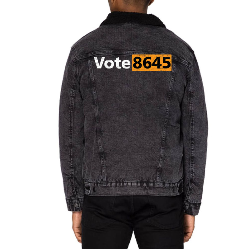 Vote 8645   Vote Election Voting Unisex Sherpa-lined Denim Jacket | Artistshot