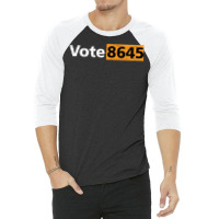 Vote 8645   Vote Election Voting 3/4 Sleeve Shirt | Artistshot