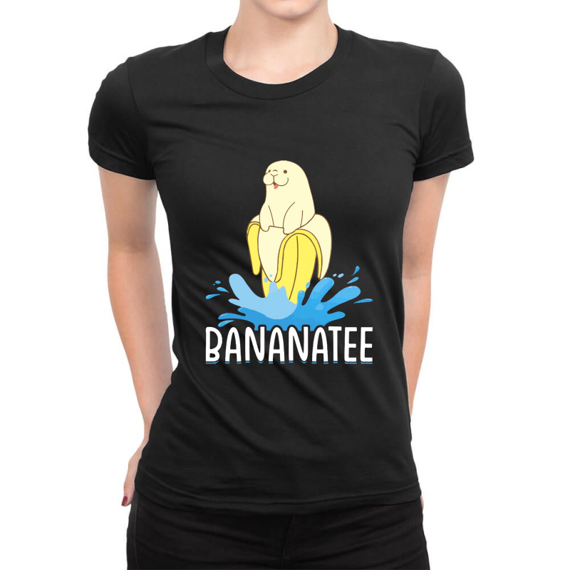 Manatee Lover Gift Ladies Fitted T-Shirt by Baksoji | Artistshot