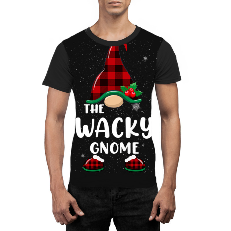 Wacky Gnome Buffalo Plaid Matching Family Christmas Pajama Funny Gift Graphic T-shirt | Artistshot