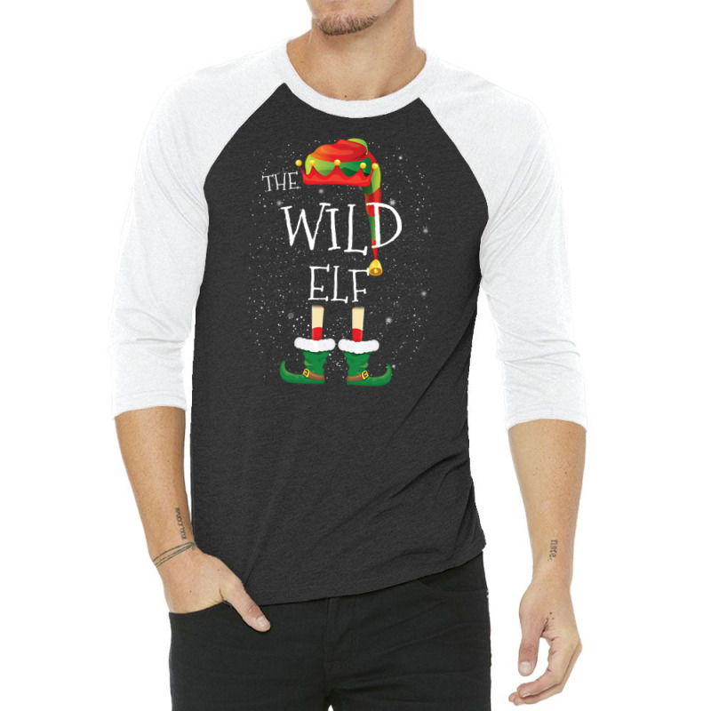 Wild Elf Family Matching Christmas Group Funny Gift 3/4 Sleeve Shirt | Artistshot