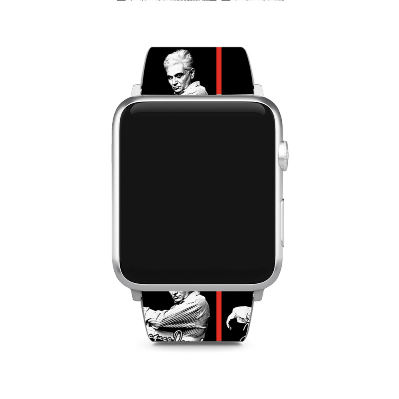 Jacques Derrida  Retro Fan Artwork Apple Watch Band | Artistshot