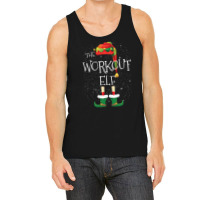 Workout Elf Family Matching Christmas Group Funny Pajama Gift Tank Top | Artistshot