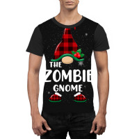 Zombie Gnome Buffalo Plaid Matching Family Christmas Pajama Funny Gift Graphic T-shirt | Artistshot