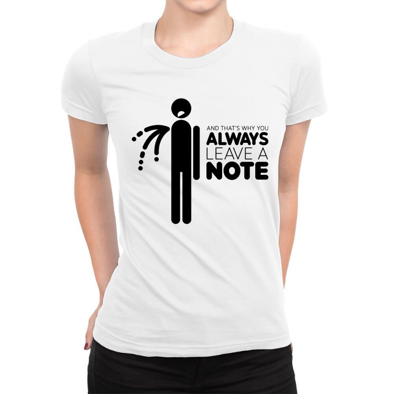 Always Leave A Note Ladies Fitted T-Shirt by Kimonos | Artistshot