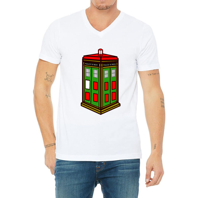 Christmas Doctor Movie Merch V-Neck Tee by qintaben | Artistshot