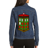 Christmas Doctor Movie Merch Ladies Denim Jacket | Artistshot