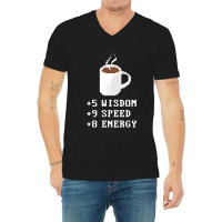 Coffee Plus To Stats V-neck Tee | Artistshot