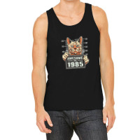 Awesome Since 1985 Cat Vintage 37th Birthday Tank Top | Artistshot