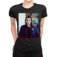 Angelina Jolie Young Stickers Ladies Fitted T-shirt | Artistshot