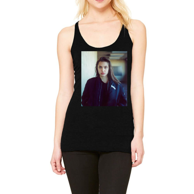 Angelina Jolie Young Stickers Racerback Tank by muraasnkunkuq | Artistshot