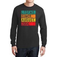 Legend Since August 2004 18th Birthday Retro 18 Years Old Long Sleeve Shirts | Artistshot