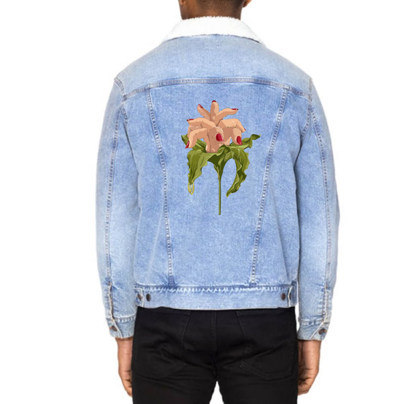 Flower's Of Heaven Unisex Sherpa-lined Denim Jacket | Artistshot