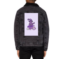 Feline Familiar Spells Cat Unisex Sherpa-lined Denim Jacket | Artistshot