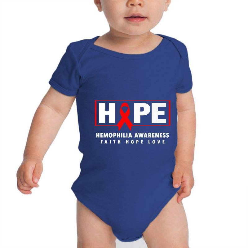 Hope Hemophilia Shirt Baby Bodysuit by retrastar | Artistshot