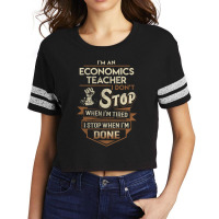 Economics Teacher 3 Scorecard Crop Tee | Artistshot