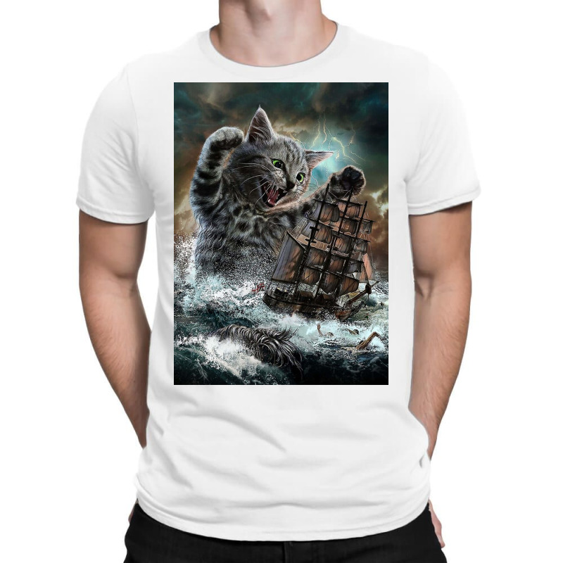 Titan Cat Kraken T-shirt | Artistshot