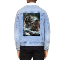 Titan Cat Kraken Unisex Sherpa-lined Denim Jacket | Artistshot