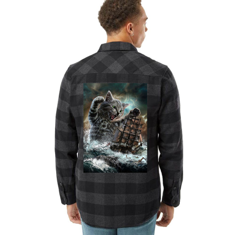 Titan Cat Kraken Flannel Shirt | Artistshot