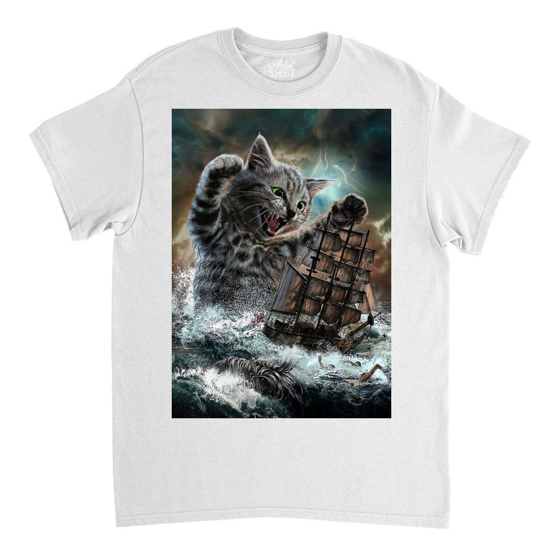 Titan Cat Kraken Classic T-shirt | Artistshot