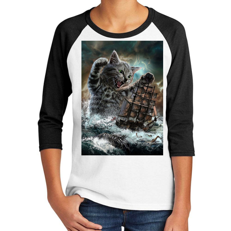 Titan Cat Kraken Youth 3/4 Sleeve | Artistshot