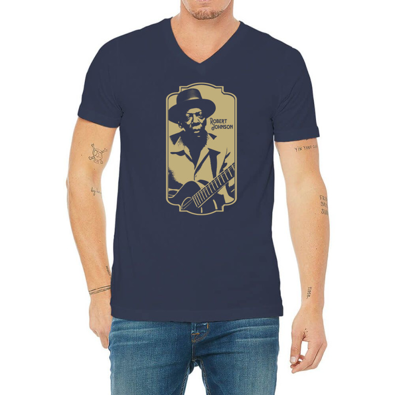 Robert Johnson 2 V-Neck Tee by hmzhviholal | Artistshot