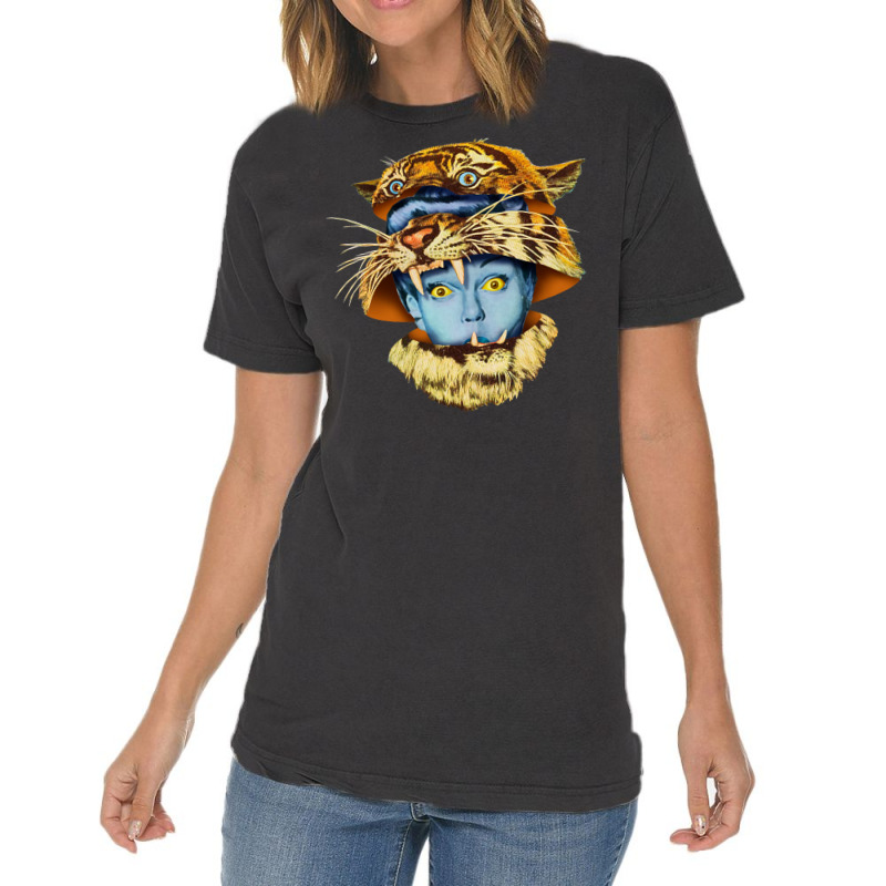 Tiger Lady Vintage T-Shirt by hmzhviholal | Artistshot